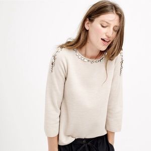 J. Crew jewel embellished sweater